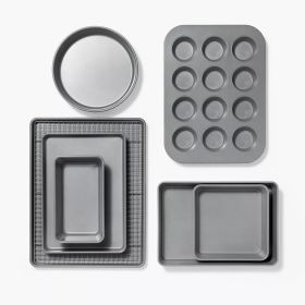 8pc Nonstick Bakeware Set (Color: grey)